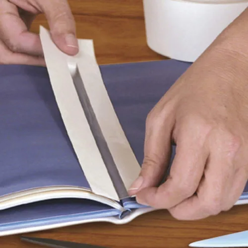 Vista 2 de Kapco Cinta de reparación de libros Easy Bind II de 3 pulgadas de ancho x 30 yardas de largo, acabado brillante