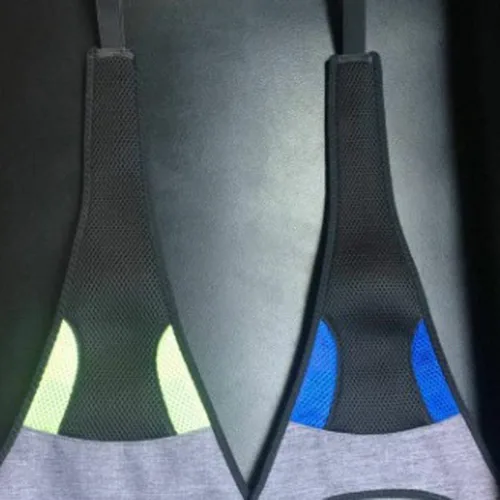 Vista 4 de Funda protectora para el sudor, cinturón de rodillos para montar en casa, color azul
