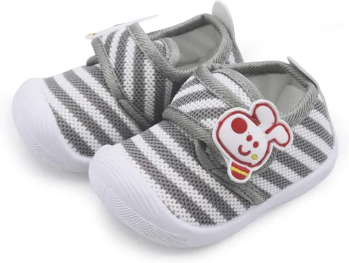 Vista 3 de WILLFUN Zapatos chirriantes para bebés, niños y niñas, tenis para primeros caminos, suela suave, para niños pequeños de 0 a 3 años
