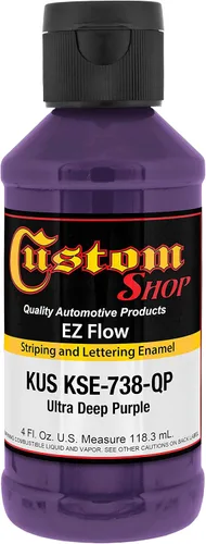 Vista 39 de Custom Shop KSE755-QP - Pintura esmaltada EZ Flow a rayas y letras de oro 23K, 4 onzas