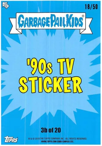 Vista 2 de 2019 Topps Cubo de basura Kids We Hate the '90s TV B-Names Fool's Gold #3 RANCID ROSIE SER/50 coleccionable