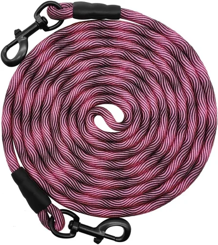 Vista 12 de BTINESFUL Correa de Amarre para Perro, Cuerda de Control Correa de Cuerda Larga, 8ft 12ft 20ft 30ft 50ft 75ft Correa para Perros de Patio - Perros