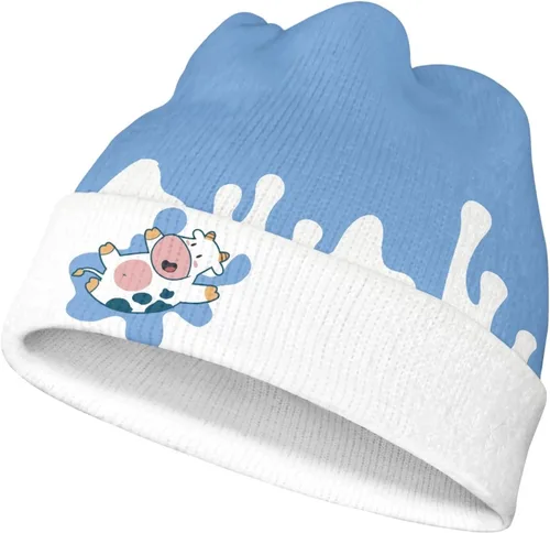 Vista 8 de AmzPrint Gorro térmico de invierno con estampado de lunares blancos y fresas rosadas, talla única