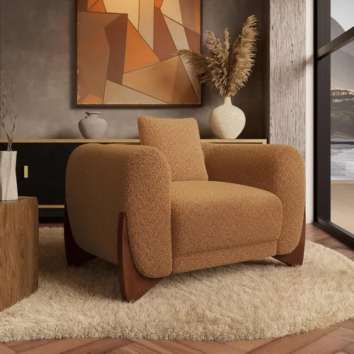 Vista 10 de Morden Fort Juego de Sofá Boucle de 2 Piezas, Conjunto de Sofás Tapizados Modernos Duraderos Cómodos Boucle Aptos para Mascotas, Silla sin Brazos