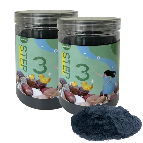 Vista 5 de Vaso de roca de 5 libras, paso 1, grano medio, grano de pulido de rocas, funciona con cualquier vaso de roca, pulidor de rocas, pulidor de piedra