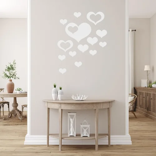 Vista 5 de uxcell Calcomanías de pared de espejo acrílico, 14 piezas en 1, autoadhesivas, extraíbles, para el hogar, sala de estar, dormitorio, oficina, Negro
