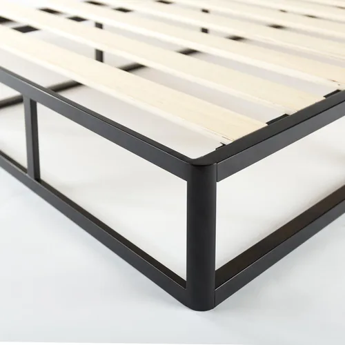 Vista 6 de Base estándar para colchón, metal, soportes de madera, fácil montaje de Zinus Walter 2-Blanco