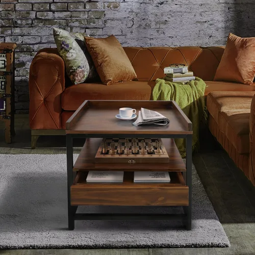 Vista 2 de Casual Home Mesa auxiliar Horizon con cajón