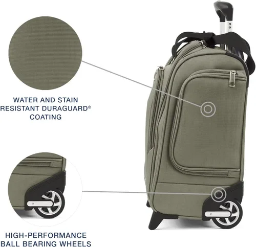 Vista 3 de Maleta de viaje compacta con 5 ruedas de Travelpro Maxlite, Verde pizarra), 401177706