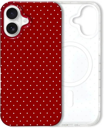 Vista 174 de Hython Funda para iPhone Air, diseño estético de lunares lindos, funda simple de 6.5 pulgadas, delgada, antiarañazos, parachoques de TPU suave, a