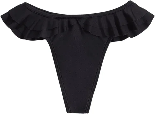 Vista 3 de Verdusa Traje de baño de bikini para mujer con ribete de volantes