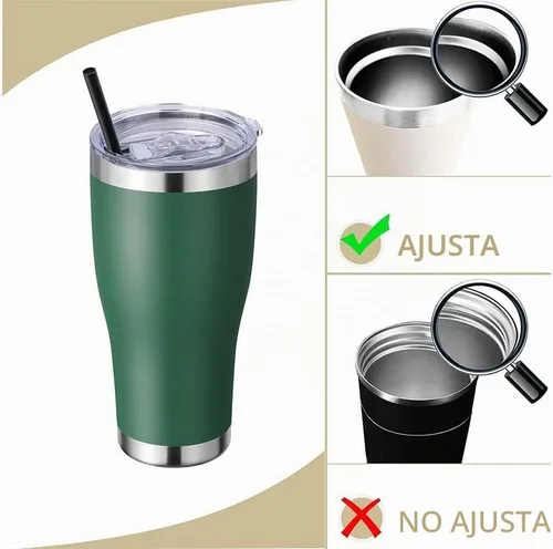 Vista 3 de Paquete de 3 tapas de repuesto para vasos de 30 onzas para YETI, Ozark Trails de acero inoxidable de 30 onzas, vaso de viaje y más vasos