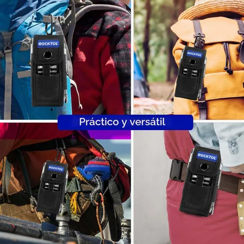 Vista 6 de ROCKTOL Funda multiherramienta para cinturón, bolsa multiherramienta de nailon 900D con 4 bolsillos, funda para cuchillos, funda de herramientas EDC