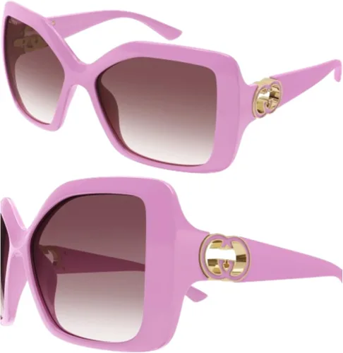 Vista 2 de Gucci GG2015S WrapAround GG Interlocking Logo Sunglasses wih Luxury Eyewear Kit