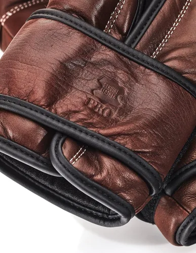 Vista 3 de GUANTES DE BOXEO DE PIEL MARRÓN PRO HERITAGE (STRAP UP)