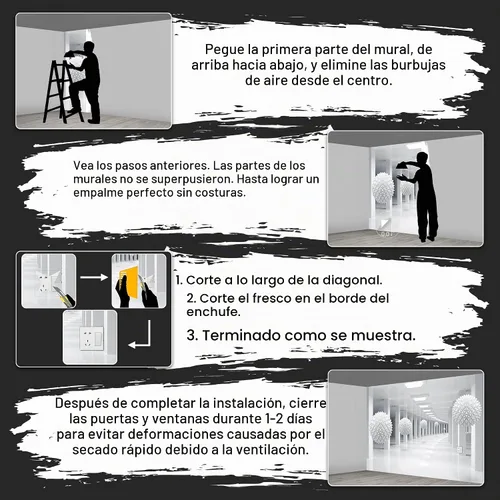 Vista 7 de Papel tapiz espacial 3D para dormitorio, murales de pared extra grandes para sala de estar, 151 x 105 pulgadas (no se puede despegar ni pegar)
