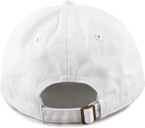 Vista 4 de Gorra de béisbol lisa de algodón y mezclilla de perfil bajo lavado para niños UPF 50+