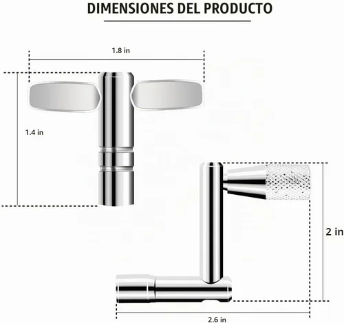 Vista 3 de Drum Keys - Juego de 3 llaves universales de afinación de tambor con tecla de velocidad de movimiento continuo