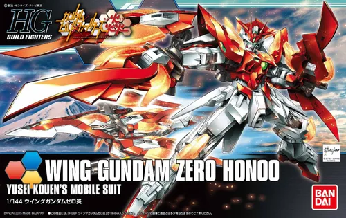 Vista 4 de Bandai Hobby HGBF Wing Gundam Zero Flame (honoo) Modelo "Gundam construir luchadores Kit, 1/144 Escala