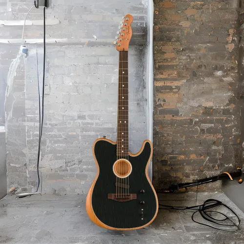 Vista 7 de Fender Acoustasonic Player Telecaster - Guitarra eléctrica acústica, con 2