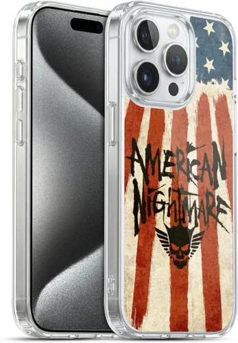 Vista 50 de Head Case Designs Funda de gel suave con licencia oficial de la WWE American Nightmare Flag Cody Rhodes Graphics compatible con Apple iPhone 7