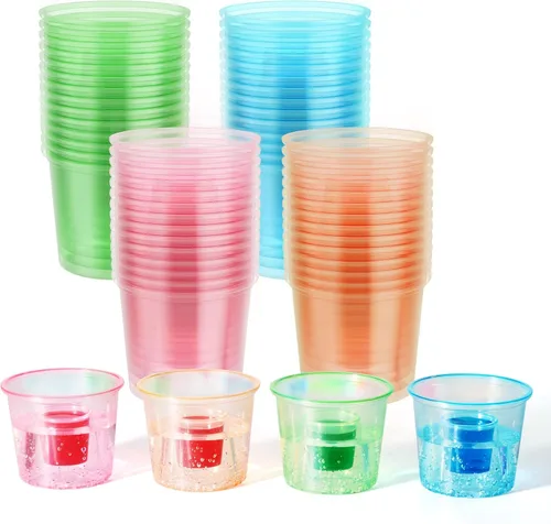 Vista 10 de JOLLY CHEF 200 tazas de bombardero desechables, vasos de chupito de Transparente