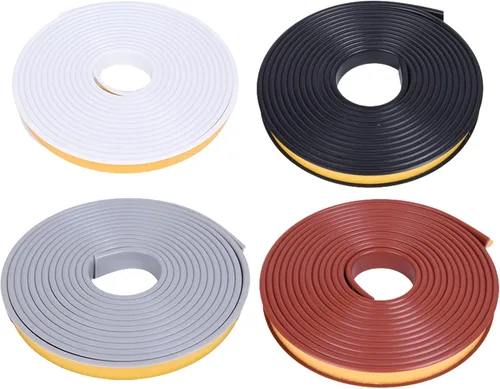 Vista 8 de Bandas de borde en forma de U, 5 metros de ribete de chapa autoadhesivo, protector de borde flexible de TPE para muebles, para reparación
