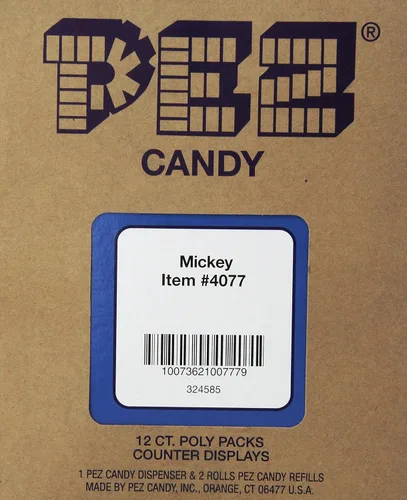 Vista 2 de PEZ Disney Mickey - Dispensadores de dulces surtidos de 0.58 onzas (paquete de 12)
