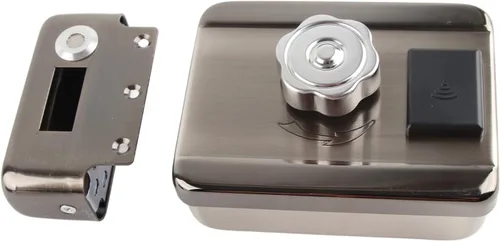 Vista 6 de Cerradura de puerta de entrada sin llave Cerradura de cerradura de huella digital Cerradura de bloqueo eléctrico de control remoto para uso doméstico