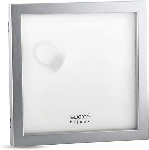 Vista 8 de Swatch Moon Illusion Anillo de cristal de cerámica blanca de acero inoxidable