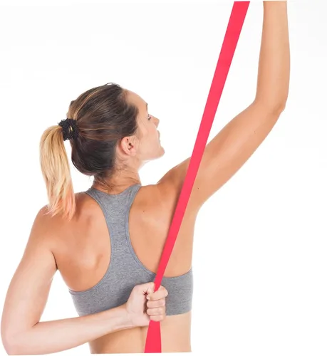 Vista 7 de Alipis Banda elástica de resistencia TPE para yoga para estiramiento de fitness y entrenamiento de fuerza, banda de ejercicio para hombros, piernas