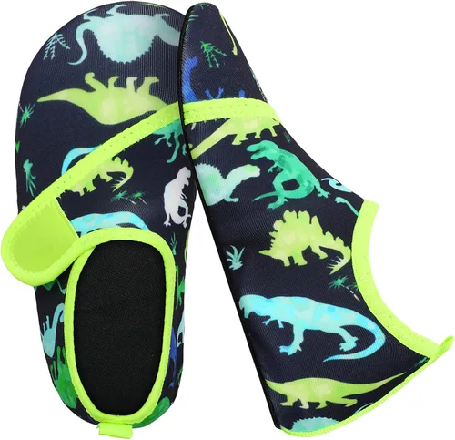 Vista 4 de Joinfree - Zapatos acuáticos de natación para niños y niñas, calcetines acuáticos de secado rápido, zapatos con sensación de pies descalzos