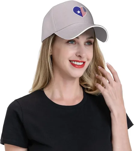 Vista 3 de I Love America and Bonnie Blue Flag Baseball Cap for Men Women Adjustable Funny Dad Hat