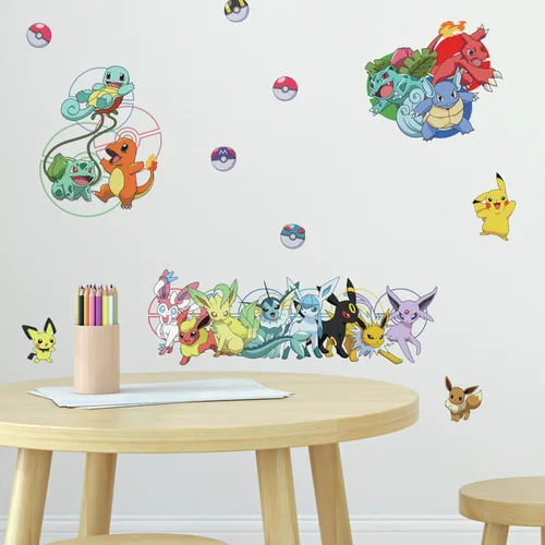 Vista 4 de RoomMates RMK4150SCS Calcomanías de Pared Despegables y Adhesivas de Personajes Favoritos de Pokemon