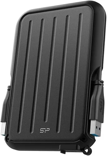 Vista 2 de Silicon Power SP SP010TBPHD66SS3K - Disco duro portátil de 1 TB de 2.5 pulgadas, USB 3.2 Gen1, compatible con USB 3.1 / USB3.0 / USB2.0), IPX4, Negro