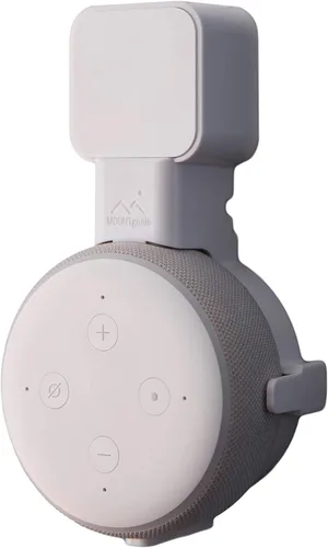Vista 14 de Echo Dot Wall Mount El original Outlet Hanger Se adapta a Amazon Echo Dot 3ª generación Sin sonido amortiguado Parrilla de altavoces