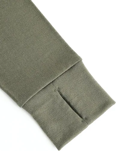 Vista 6 de Lichenland Camisas de camuflaje para hombre, 100% lana merina, capa base de caza