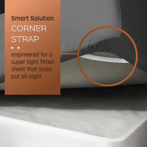 Vista 8 de Empyrean Bedding Sábanas de cama individual – Sábana bajera ajustable de 14 a 16 pulgadas individual – Sábana bajera súper suave individual – Sábana