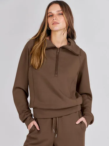 Vista 8 de ANRABESS Women 2 Piece Outfits Sweatsuit Set 2023 Fall Oversized Half Zip Sweatshirt Wide Leg Sweatpant Lounge Set Tracksuit