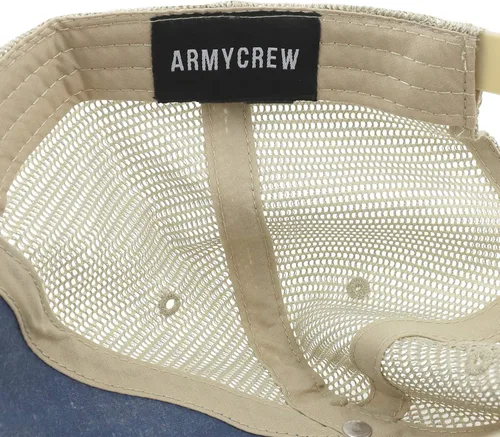 Vista 3 de Armycrew Gorra de malla de camionero lavada con logotipo de la NASA de gran tamaño XXL