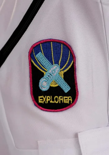 Vista 6 de Mono de astronauta blanco para niños pequeños