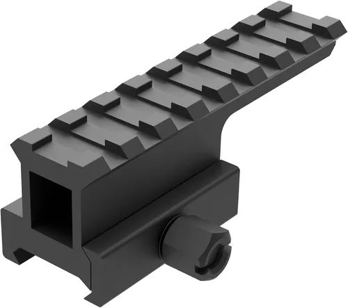 Vista 9 de 8-Slot Picatinny Rail Riser Mount, (1"/0.83"/0.5" Height), 3.4" Length Flat Top Mount Adapter and Riser Mount