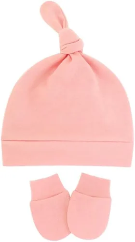 Vista 2 de Gorro de punto ajustable de algodón suave y lindo para bebé unisex