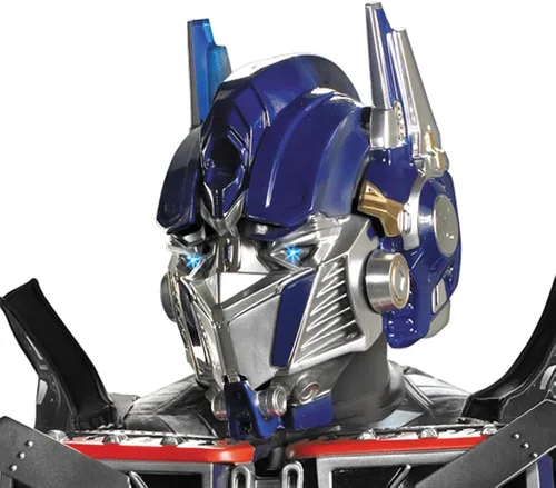 Vista 2 de Disguise Disfraz auténtico de Optimus Prime para adultos, Azul Patchwork