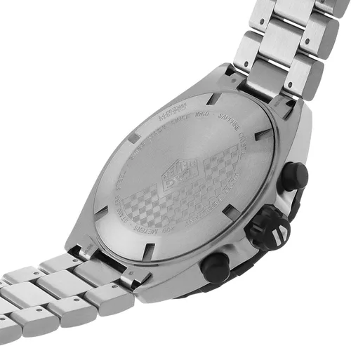 Vista 5 de Tag Heuer Reloj cronógrafo de acero inoxidable Fórmula 1 para hombre, Negro -, Cronógrafo, movimiento de cuarzo