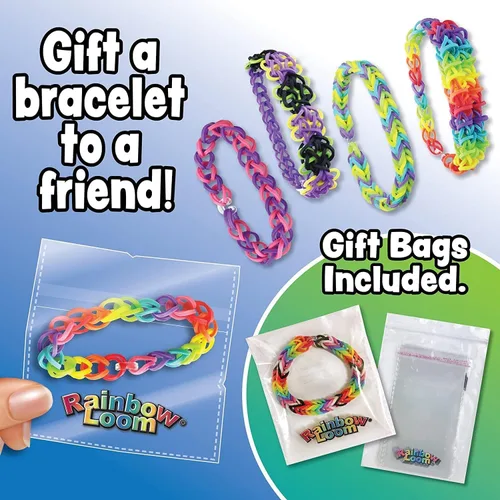 Vista 10 de Rainbow Loom - Kit de pulsera de goma original con gancho de metal