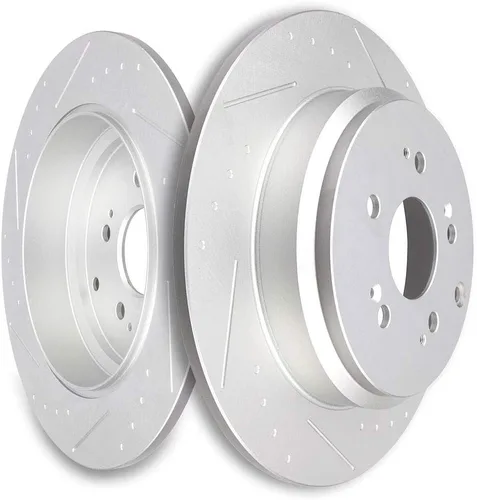 Vista 58 de SCITOO Rotores de freno traseros, 2 kits de frenos para Acura Integra 1990-2001, Honda Civic 1992-1995 1999-2000, para Civic del Sol 1993-1997, CRX