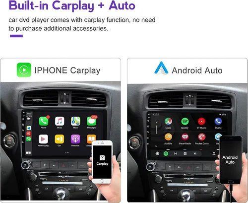 Vista 4 de MekedeTech Radio de coche Android 13 para navegación para Lexus IS250 IS200 IS220 IS300 IS350 unidad principal GPS estéreo reproductor multimedia