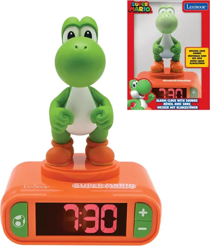 Vista 25 de LEXiBOOK, Vengadores de Marvel, Reloj despertador con luz nocturna de Los Vengadores, Sonidos y melodías, Pantalla LCD retroiluminada, Luminoso