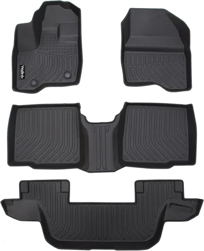Vista 58 de Tapetes de piso para todo clima y forro de carga con respaldo para Chevrolet Suburban de 7 asientos 2021-2025 / GMC Yukon XL de 7 asientos